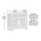 Sauder 431439 Rollingwood Library Base - Brushed Oak-10