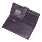 Club Rochelier Ladies Clutch with Tab Wallet - Plum-1 ID window