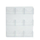 Azar Nine-Pocket Wall Mount Bifold Brochure Holder, 2 Pack (252092)-Brochure Holder