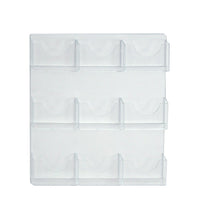 Azar Nine-Pocket Wall Mount Bifold Brochure Holder, 2 Pack (252092)-Brochure Holder