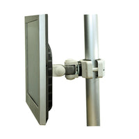 TygerClaw Tilt Point of Sale Pole Mount, 4.7" x 7.5" x 4.7", Grey-Medium size desk mount