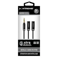 Xtreme XAC9-0112-A13 3ft Met 3.5mm Mini Audio Splitter-High performance 3.5mm audio splitter
