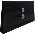 JAM Paper Plastic Envelopes with Button and String Tie Closure #10 Business Booklet - 5.25" x 10" - Black - 12 Pack -Size: #10 (5.25" L x 10" W)