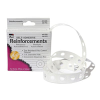 Charles Leonard Paper Hole Reinforcements, Self Adhesive, 1/4 Inch Holes Reinforcements in Dispenser Box, White, 4800 Pack-Ideal for securing 3 hole punched paper