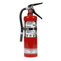 Fire Extinguisher - Wall Mount - 10lb-Comes complete with a non-corrosive pull pin, full hand grip, waterproof stainless steel gauge, anodized aluminum valve, and a quick release hose