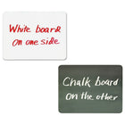 Pacon Combo Board, 2-Sided, Chalk/Whiteboard, 9" x 12", 10 Boards-Use dry eraser markers on one side and chalk on the other