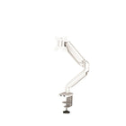Fellowes Platinum Series Single Monitor Arm - White-Easily mounts to any desk Mounts via clamp (to desks between .4"-3.35") or grommet (through grommet holes between .33"-2.75" in diameter)