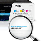 HP 201X (CF253XM) Cyan, Mgenta, Yellow Original LaserJet Toner Cartridge, High Yield, 3/Pack-Cartridge yield (approx): 2,300 pages per cartridge