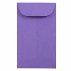 JAM Paper #3 Coin Business Coloured Envelopes - 2.5" x 4.25" - Violet Purple Recycled - 50 Pack-Colour: Purple Coin Envelope