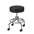 Drive Medical Wheeled Round Stool-Smooth screw height adjustment from 17. 5"-24"