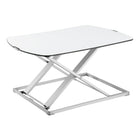 Uplite 32"W Height Adjustable Desktop Sit Stand Standing Desk, White (UPWS40A)-Switching from a sitting to standing position in one easy motion. It's easy to use the spring mechanism to raise and lower the desk in a fluid motion