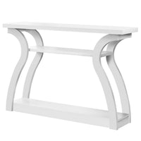 Monarch Specialties 2438 Accent Table - 47"L/White Hall Console-32"H x 47.25"W x 11.5"D