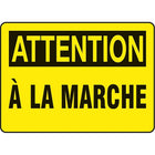 Safety Signs and Identification, Slips, Trips & Falls, Attention; a la Marche, SO929-Language - French