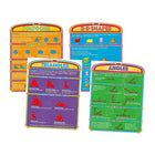 North Star Teacher Resources Introductory Geometry Bulletin Board Poster Set, 4 Pack-Dimensions: 17" x 22"