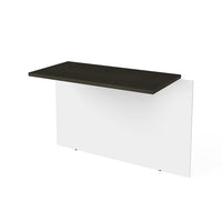 Bestar Pro-Concept Plus Bridge, White & Deep Grey (110820-1117)-White & Deep Grey
