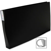 Filemode 11" x 17" Duraply D-Ring Poly Binder, 1", Black-Extremely solid and durable three-ring binder