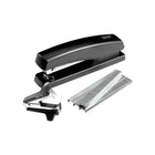 Staples Desktop Stapler Combo Pack - 20-Sheet Capacity - Black-No-slip rubberized press point