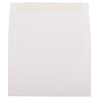 JAM Paper A2 Invitation Envelopes, 4.38 x 5.75, Strathmore Bright White Linen, 250 Pack (66670H)-Blank interior for personalized message