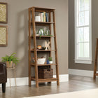 Sauder Trestle Bookcase - 71.14" H - Vintage Oak (424121)-6 fixed shelves