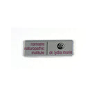 The Mighty Badge Kit for Laser Printers - 1" x 3" Medium - Silver - 10 Pack-Easily design and personalize your look with text, logos, and images