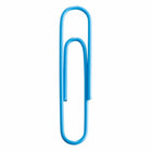 JAM Paper Colored Jumbo 2" Paper Clips - Baby Blue - 3 Packs of 75-Premium paper clips made from high quality vinyl coated steel wire