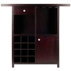 Winsome Wood Macon Wine Bar (92739)-Wine Bar Cabinet