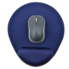 DAC MP-127 “Mini Round” Super-Gel Mouse Pad / Wrist Rest - 9" x 7-3/4" x 1" - Blue-Super-Gel cushion provides comfortable and springy support