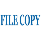 Trodat Printy ''FILE COPY'' Climate Neutral Self-Inking Stamp 4911-Replacement ink pads are available for easy colour changes