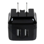 StarTech Dual-Port USB Wall Charger, International Travel, 17W/3.4A, Black-Compact design fits nicely into any carrying case