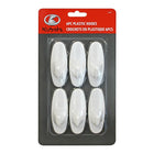 Kubota 6pc Plastic Hooks, 6 Pack-6 pieces