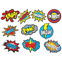 Teacher Created Resources 6" Superhero Saying Accents, 90 Pack-Classroom Decorative Accents