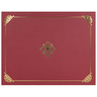 St. James Document/Certificate Holders - Gold Foil - Linen Finish - Red - 5 Pack-Add ceremony, elegance and sincerity to the act of giving recognition