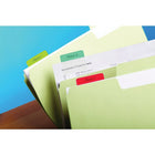 Post-it Durable Filing Tabs, Assorted, 24 Pack-Repositionable adhesive holds tab in place, yet allows clean removal