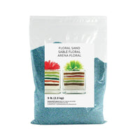 Sandtastik Floral Coloured Sand, 5 lb (2.3 kg) Bag, Caribbean Mist-Coarse grain with natural sparkle throughout