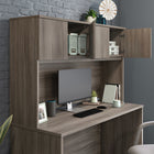 Sauder - 427429 Affirm Desktop Hutch - Hudson Elm-Attaches to 427415 Desk 60" x 24" or 427424 Desk 60" x 30" .