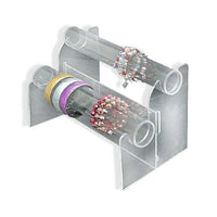 Azar Displays 8" x 10.5" x 7" 2-Tier Horizontal Counter Bracelet Display (900062)-Innovative way to display bracelets