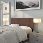 Flash Furniture Bedford Tufted Upholstered Queen Size Headboard - Dark Brown Fabric-Headboard Size: 61.5''W x 2.5''D x 22''H