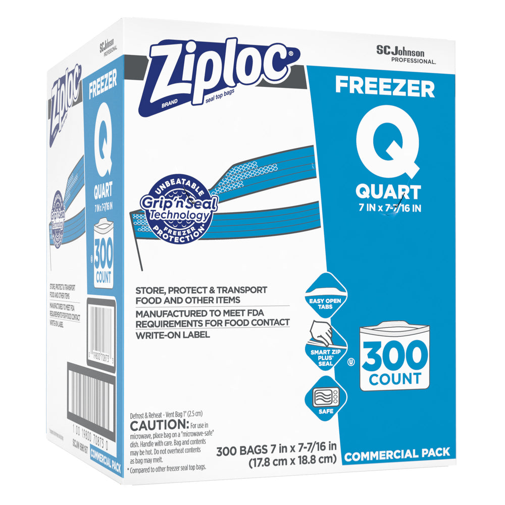 Ziploc Freezer Bags - Quart - 300 Pack | staples.ca