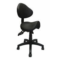 Nicer Furniture Adjustable PU Saddle Chair-Saddle stool design encourages active sitting and posture support.  