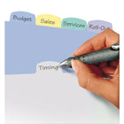 Avery Write & Erase Durable Plastic Write-On Dividers - 8 Tabs - Multi-colour-Durable plastic allows for frequent reference