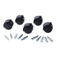 Get It Movin' Replacement Chair Mat Casters - 5 Pack-2" diameter chair mat casters, 7/16" dia. x 7/8" long stems and 3/8" dia. x 7/8" long stems, 5/Pack