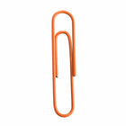 JAM Paper Colored Jumbo 2" Paper Clips - Orange - 3 Packs of 75-Size: 2 inches (Large/Jumbo)