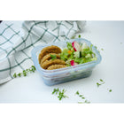Minimal Silicone Food Storage Container - Clear - 460ml - Set of 2-Heat and freeze resistant