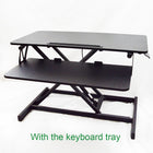Ezywork 32" Wide Sit Stand Desk Converter 32B-Colour: Black