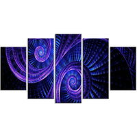 Designart Royal Purple and Blue Dream Canvas Art Print, (PT3041-373)-Print