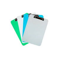 JAM Paper Standard Plastic Clipboard - Assorted Colors - 4 Pack-Color: Assorted Industrial (Green, Blue, Clear, Smoke). Be stylish and organized with colorful clipboards.