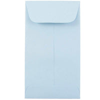 JAM Paper #6 Coin Envelopes, 3 3/8 x 6, Baby Blue, 1000 Pack-Coin Envelopes