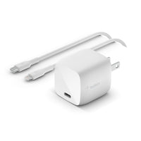 Belkin 30W Gan Home Charger With C-C Cable-30W output through one USB-C port