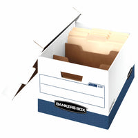 Bankers Box R-Kive DividerBox Letter - 12 Pack (0083601)-White/Blue