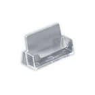 Azar Displays 2" x 4" x 1.5" Business Card Holder, 10 Pack (252010)-Horizontal desktop business card holder displays contact information
